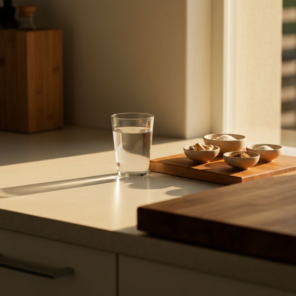 Kitchen counter in morning light